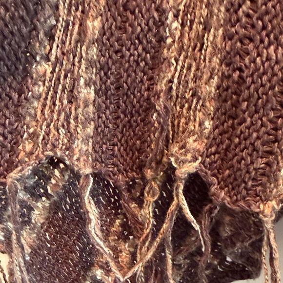 Free People Brown and Cream Knit Cardigan - Picture 5 of 5